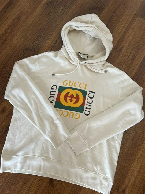 gucci fake logo hoodie|Gucci oversized logo hoodie.